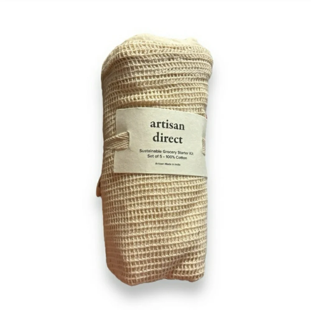 ARTISAN DIRECT Sustainable Grocery Starter Kit Set of 5 Bags NWT!